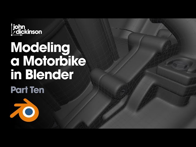 Modeling a Motorbike in Blender - Part 10