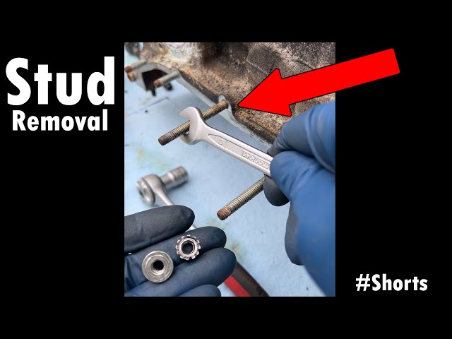 Trick to Remove Studs from an Engine #Shorts