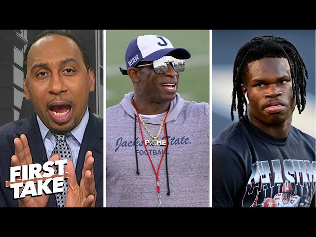 Stephen A. reacts Deion Sanders says Shedeur Sanders, Travis Hunter will control '25 NFL draft fate