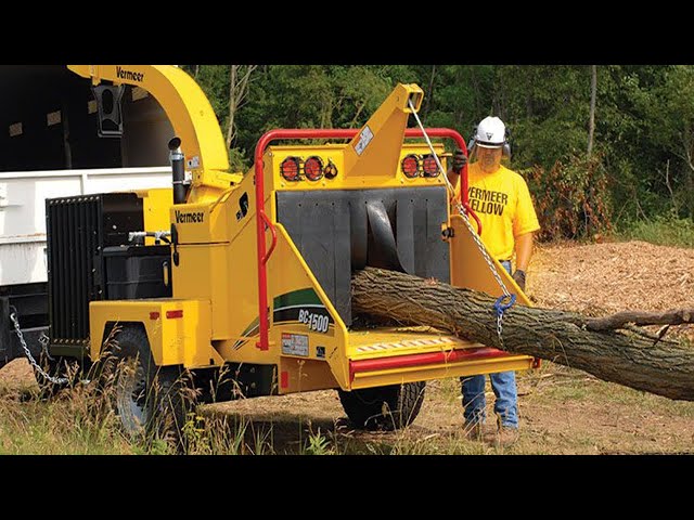 Dangerous Powerful Wood Chipper Machines In Action, Fastest Monster Tree Shredder Equipment Working