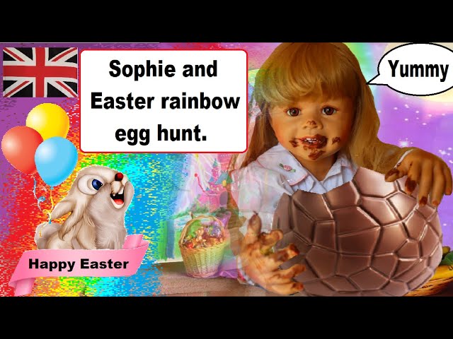 Anglais petits et débutants : Sophie and Easter rainbow egg hunt (Story)