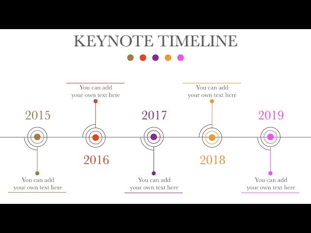 #027 Animated Keynote Timeline Slide Design Tutorial 2019 Same as PowerPoint