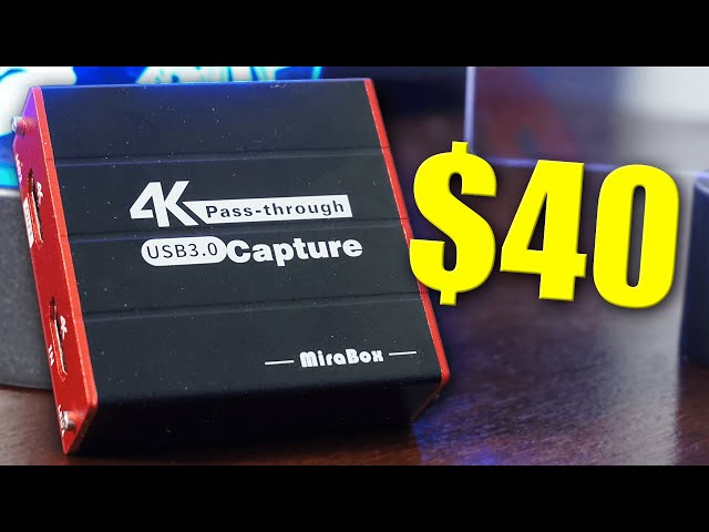 $40 Budget Capture Card! MiraBox USB 3.0 1080p 60fps Capture Card with 4k Passthrough!