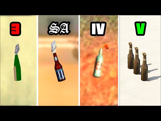 How to get ALL MOLOTOV COCKTAILS in GTA Games? (All Locations)