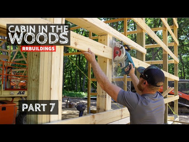 Cabin in the Woods Part 7: Installing Windows in a Post Frame and Grade board