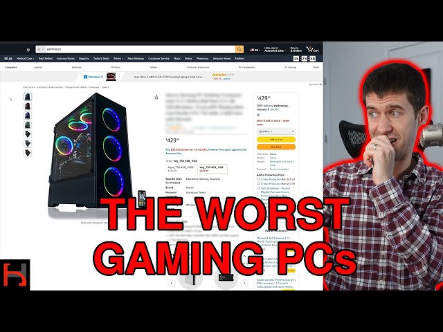 Some of the Worst Gaming PCs on Amazon