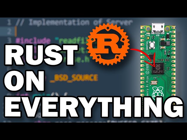 rust runs on EVERYTHING (no operating system, just Rust)