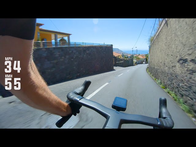 Road Bike Carving Down Funchal's Narrow Streets | SCOTT Foil in Madeira