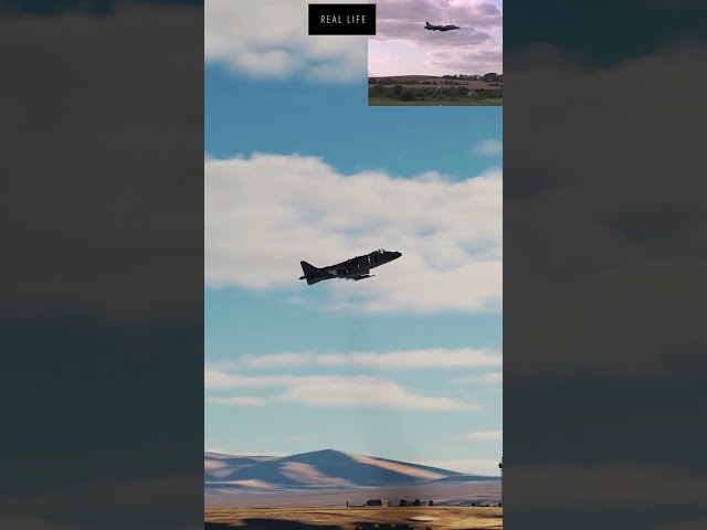 Harrier Airshow - Flying Backward | DCS Vs Real Life