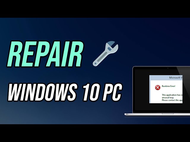 Repair Windows 10 PC | Fix all lags and errors