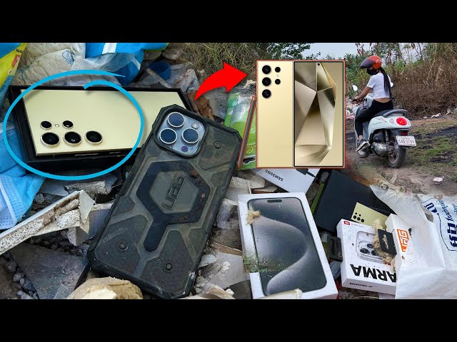What??😲 Samsung Galaxy S24 Ultra & iPhone 15 Pro Max in the Landfill