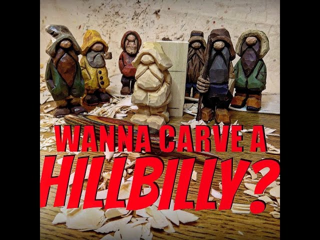 Woodcarving How To: Carve A Hillbilly -Full Tutorial Start to Finish