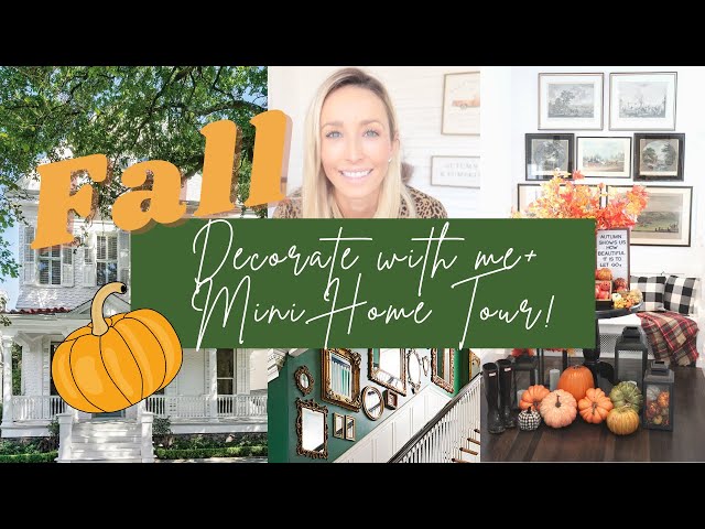 MINI HOME TOUR AND FALL DECORATE WITH ME! CHECK OUT THE FIRST FLOOR OF OUR 1891 VICTORIAN FOR FALL!