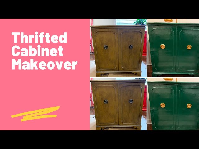 Thrifted Cabinet Makeover