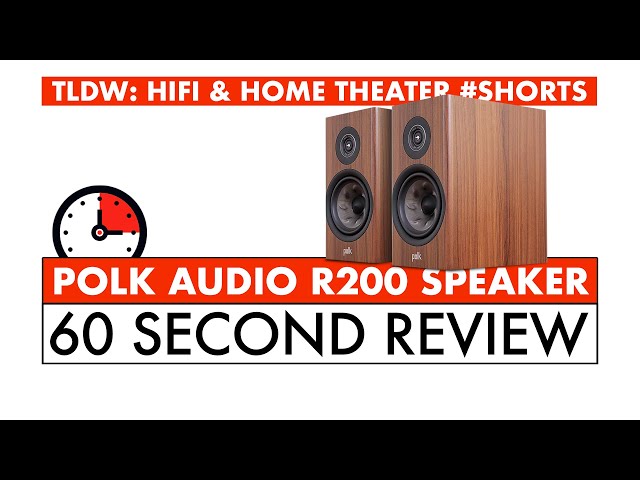 60 SECOND HIFI REVIEW - Polk Audio R200 Speaker REVIEW #Shorts