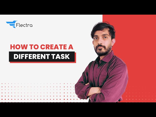 How To Create Different Task || Flectra Project Management