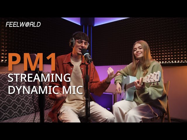 FEELWORLD PM1 Dynamic Microphone | The Ultimate Companion for Live Streaming and Recording Music