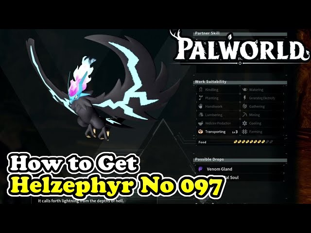 Palworld How to Get Helzephyr (Palworld No 097)