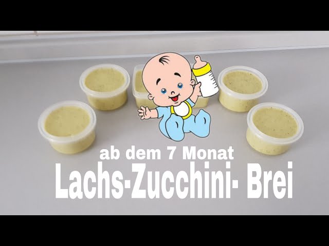 Lachs-Zucchini-Brei ab dem 7 Monat Monsieur Cuisine Connect/Thermomix