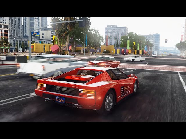 GTA 5 Car Pack 2021 Gameplay (200+ Cars) ► GTA V Real LA Traffic Car Pack Free-Roam