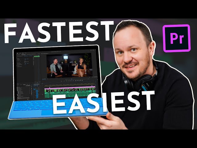 The Easiest Way to EDIT Audio & Video for Podcast and YouTube // Premiere