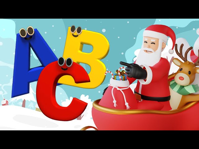 Christmas Phonics Song for Toddlers | A is for Apple | Phonics Sounds of Alphabet | ABC Phonic Song