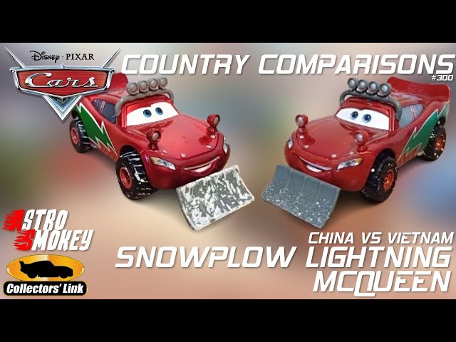 Snowplow Lightning McQueen | Country Comparisons | Episode 300 (China vs Vietnam) Mattel Disney Cars