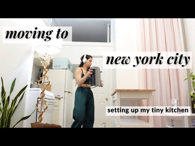 MOVING TO NYC ALONE AT 33 (vol. 6) // unpacking & setting up my tiny kitchen, unboxing & pest update