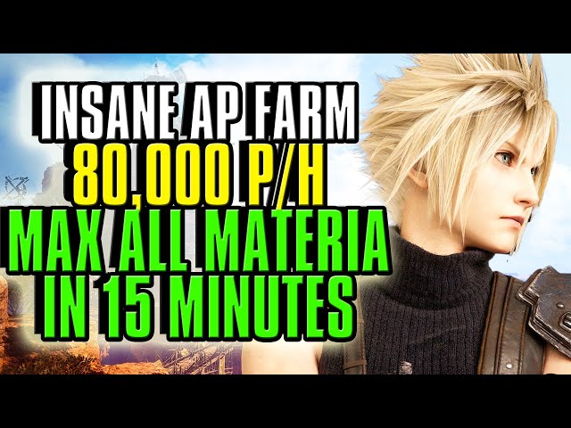 Final Fantasy VII Rebirth NEW INSANE AP FARM OVER 80,000 PER HOUR