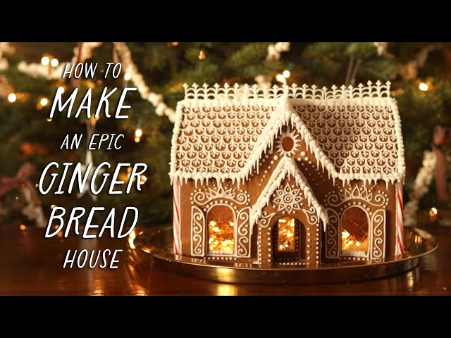 How to Make an Epic Gingerbread House from Scratch / baking + building tips, recipe, template & more