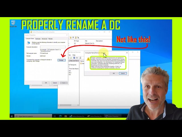 EASY! How To Properly Rename a Domain Controller in 4 Steps