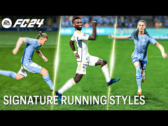 EA Sports FC 24 - Signature Running Styles (Ft. Haaland, Mbappe, Rudiger, etc.)