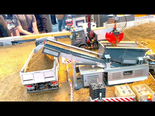 SCALEART RC CRANE PALFINGER AND SIEVING PLANT NBL, RC TIPPER TRUCK AND CONSTRUCTION MACHINES