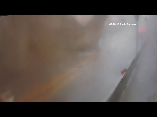 Surveillance video shows moment tornado hit South Carolina town
