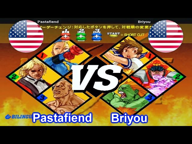 Capcom vs. SNK 2: Mark of the Millennium 2001 - Pastafiend vs Briyou
