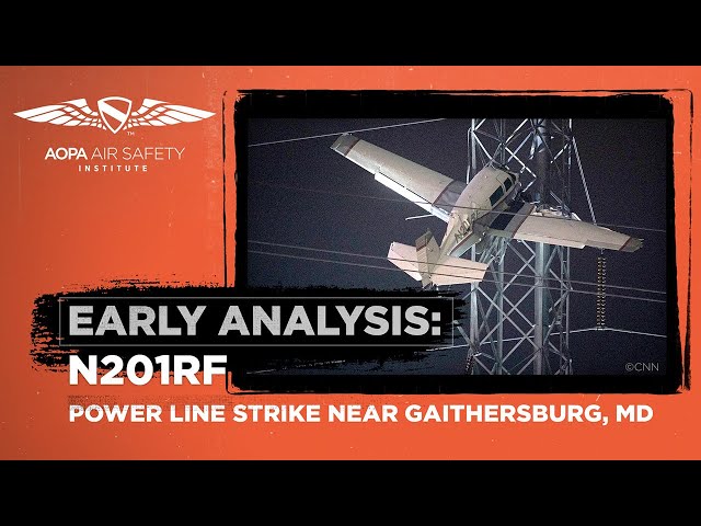 Early Analysis: Mooney M20J Power Line Strike November 27, 2022 Gaithersburg, MD