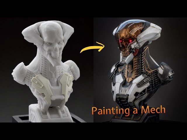 How to paint a Mech Bust