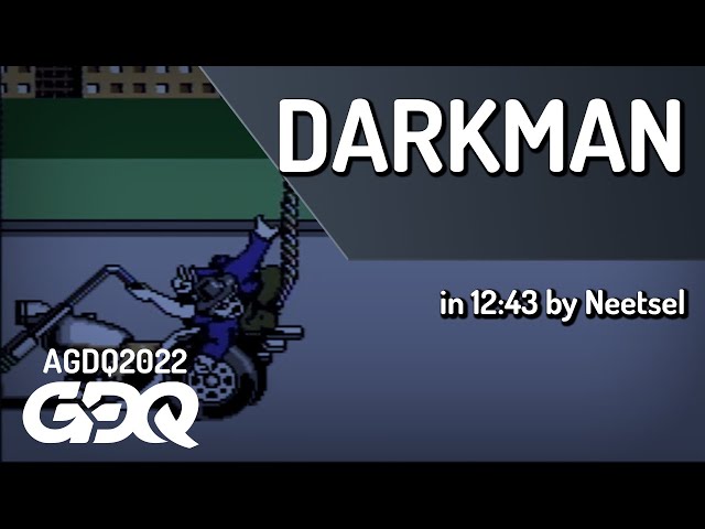 Darkman by Neetsel in 12:43 - AGDQ 2022 Online