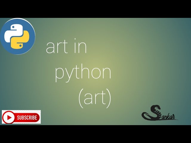 art in python?