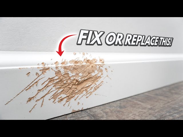 How To Fix Damaged Baseboard, Crown Moulding And Trim Like A Pro! DIY Tips & Tricks For Beginners!