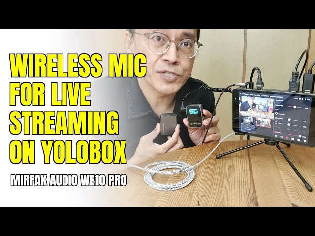 Wireless Microphone for Live Streaming on Yolobox - Mirfak Audio WE10 Pro