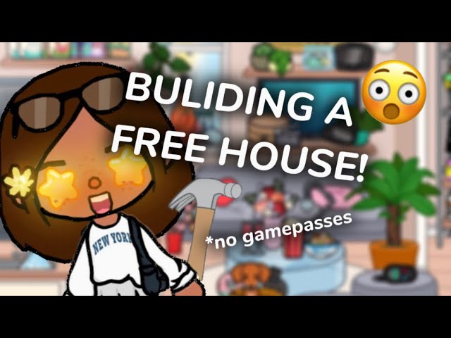 BULIDING A FREE HOUSE IN TOCA WORLD😱💗 *TUTORIAL* *no gamepasses*