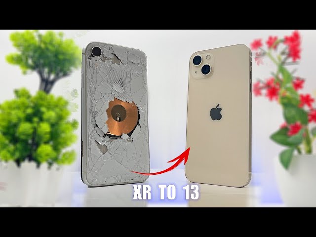 How to restore destroyed iPhone XR and turn it  into an iPhone 13