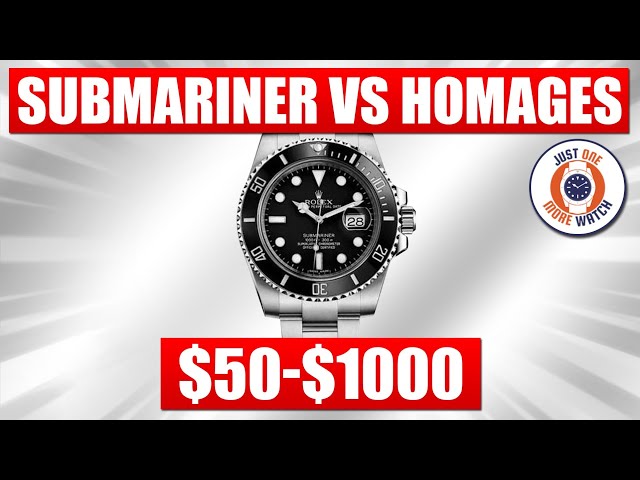Rolex Submariner vs Homages $50 - $1000