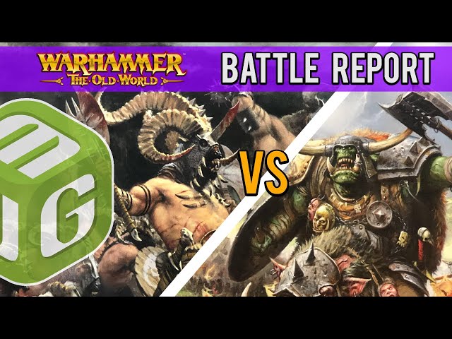Beastmen vs Orcs and Goblins Warhammer The Old World Battle Report Ep 8
