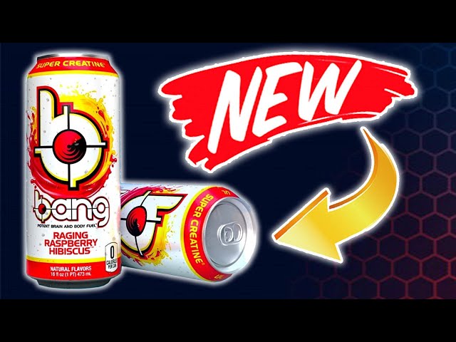 RAGING RASPBERRY HIBISCUS FLAVOR REVIEW | NEW BANG ENERGY CAN