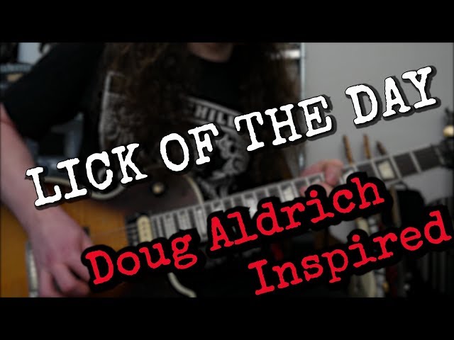 Doug Aldrich Inspired | LICK OF THE DAY | Guitar Lesson