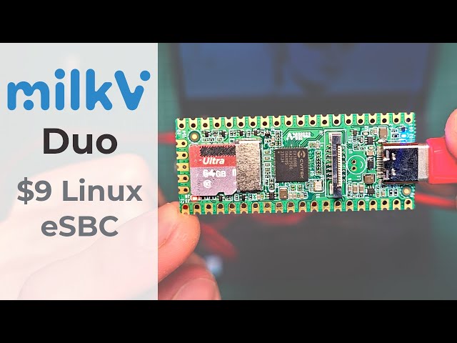 Testing out the Milk-V Duo - The new $9 RISC-V eSBC that runs Linux!