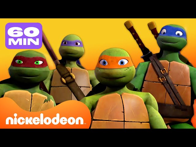 TMNT | Kura-Kura Ninja Nonstop selama 50 Menit! 💥 | Nickelodeon Bahasa