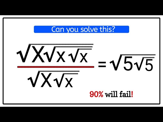 A Very Nice Olympiad Math Radical Problem || USA Math Olympiad